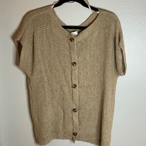 Beige Cable & Gauge NWT Sweater Size L (XL)